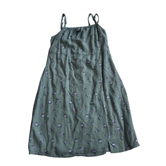 Art Class Cami Dress Girls Linen Floral - Picture 2 of 6